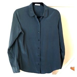 Rounded Collar Everlane Silk Blouse
